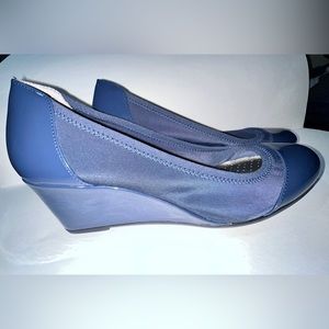 LifeStride Juliana Stretch Wedge Navy Size 9 NWOT